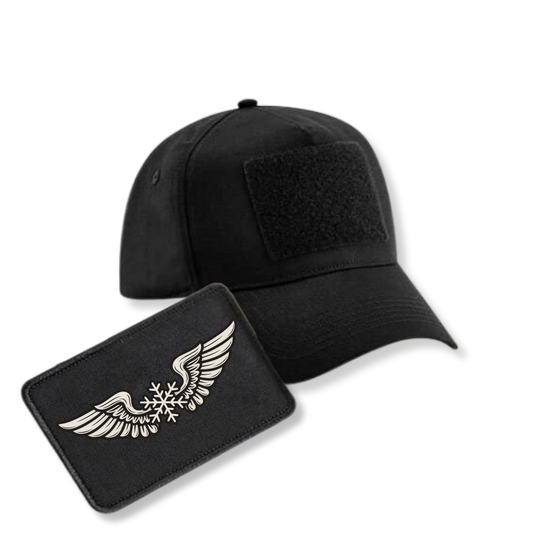 Bundle - 5 Panel Cap mit XMAS Patch - schwarz
