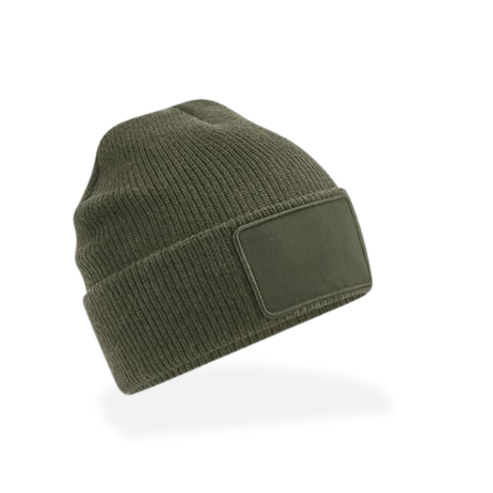 Beanie mit Patchfläche - Unisex