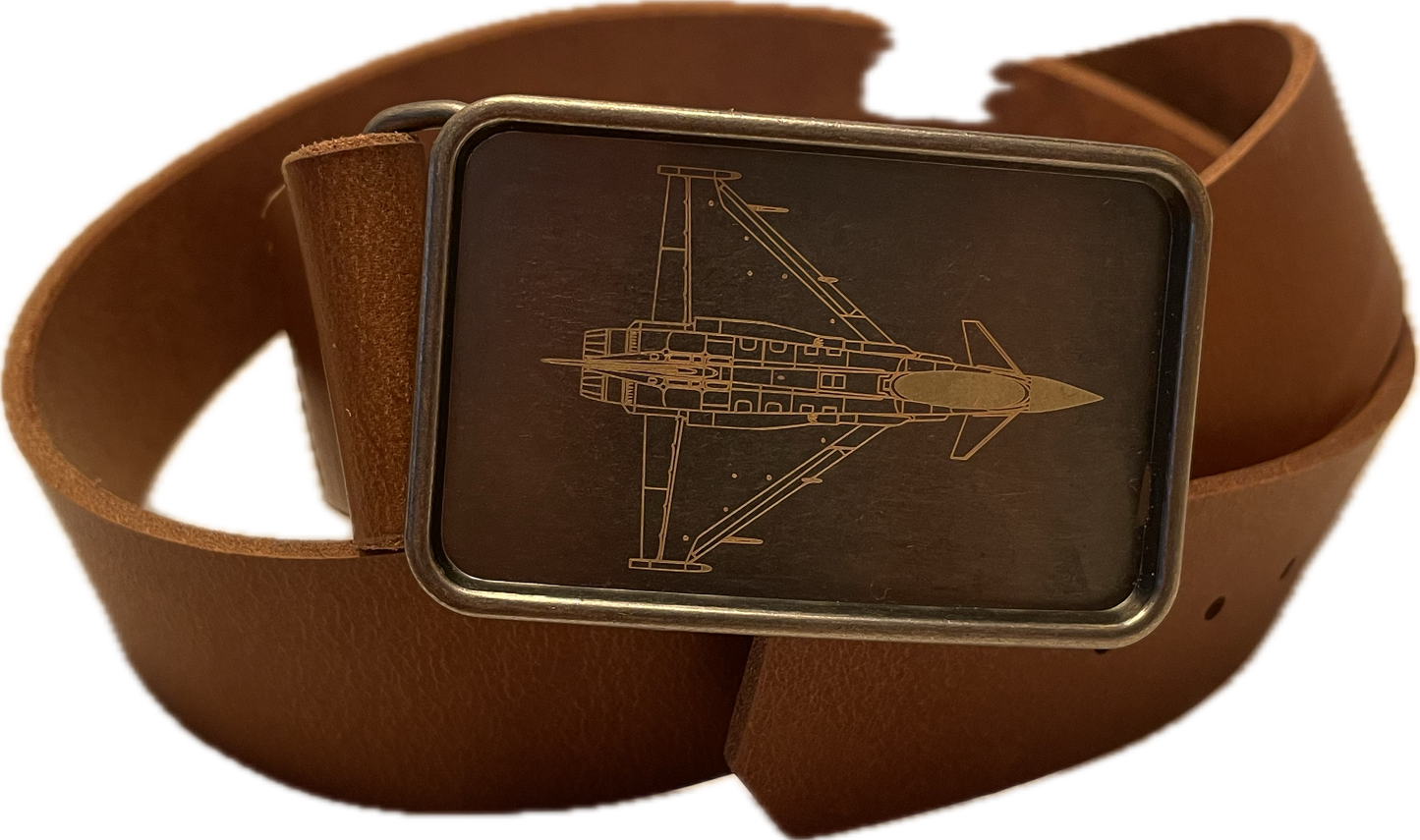 Leather belt "EUROFIGHTER"