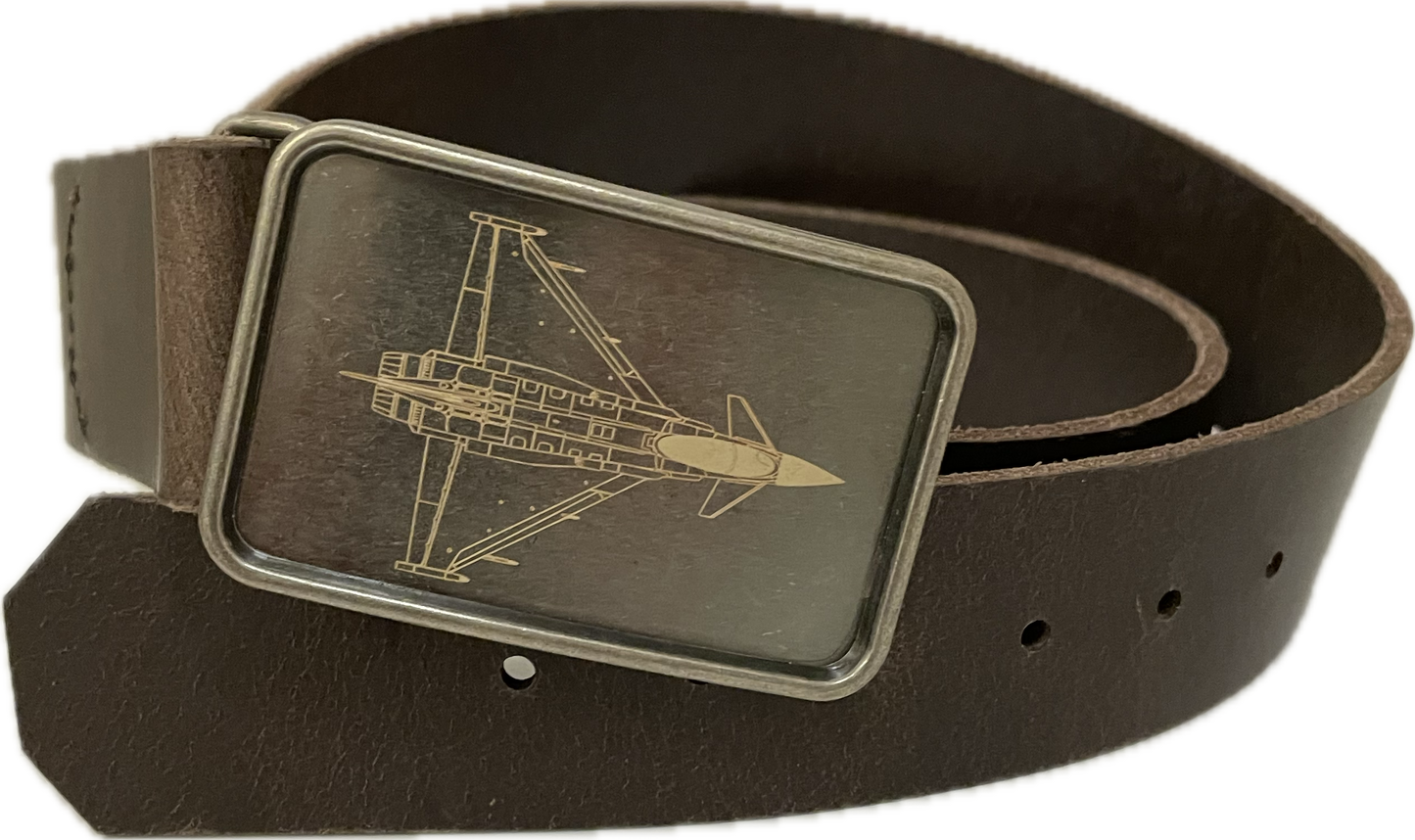 Leather belt "EUROFIGHTER"