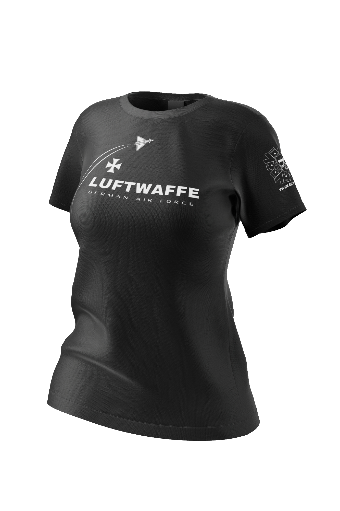 2te Chance - Luftwaffe - schwarz - L - Damen Shirt