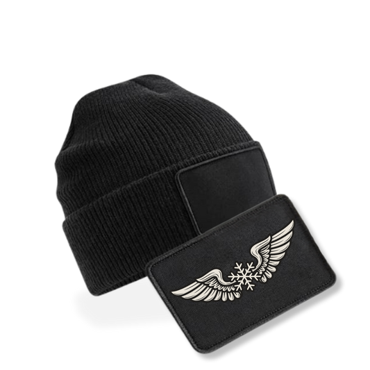 Bundle - Beanie mit XMAS Patch - schwarz