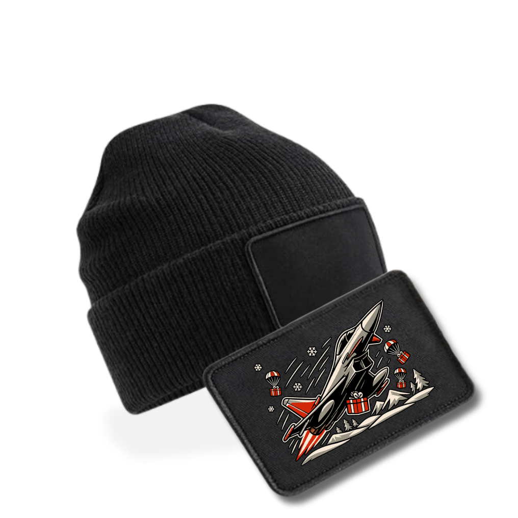 Bundle - Beanie mit XMAS Patch - schwarz