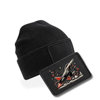 Bundle - Beanie mit XMAS Patch - schwarz