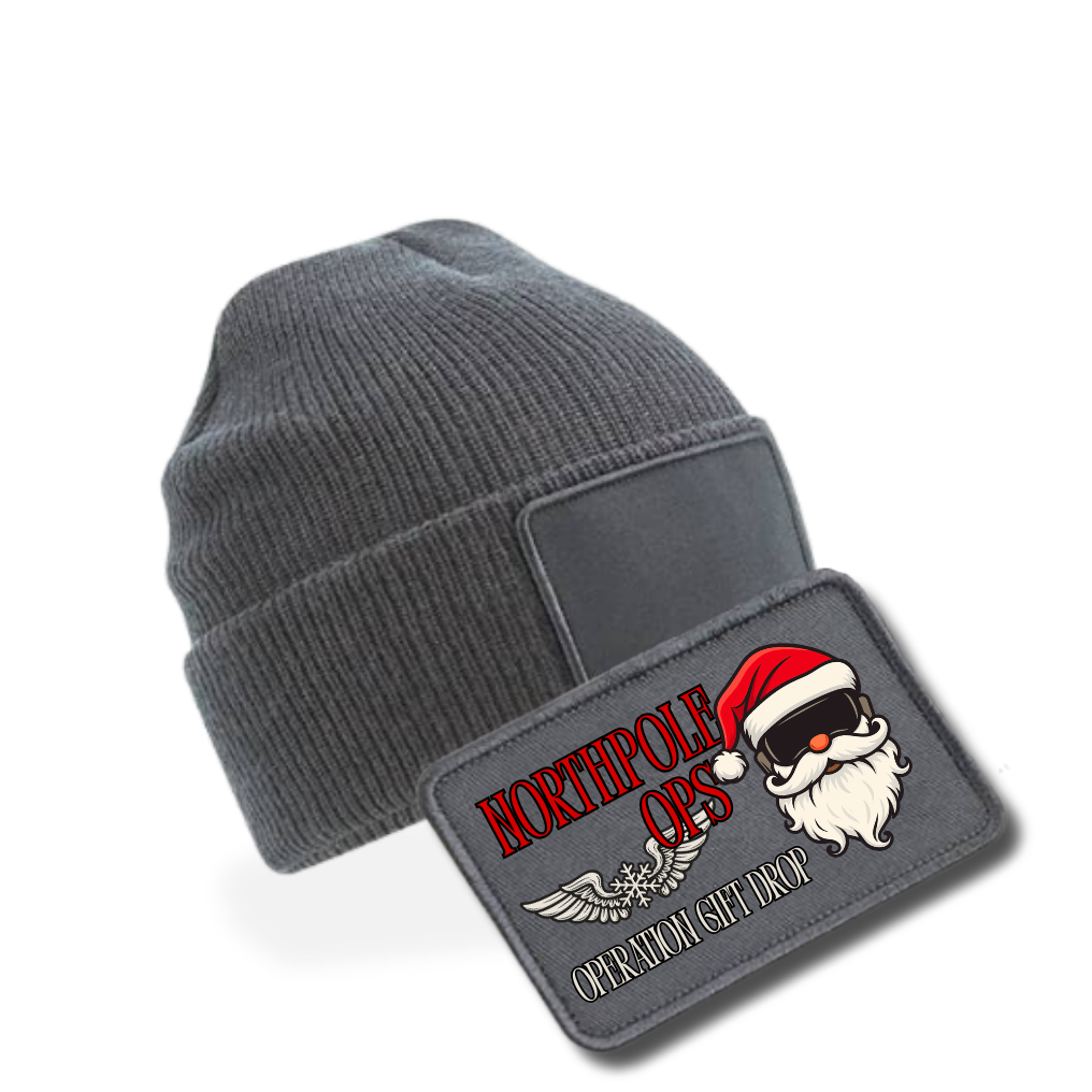 Bundle - Beanie mit XMAS Patch - grau