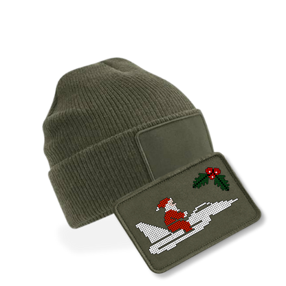 Bundle - Beanie mit XMAS Patch - oliv