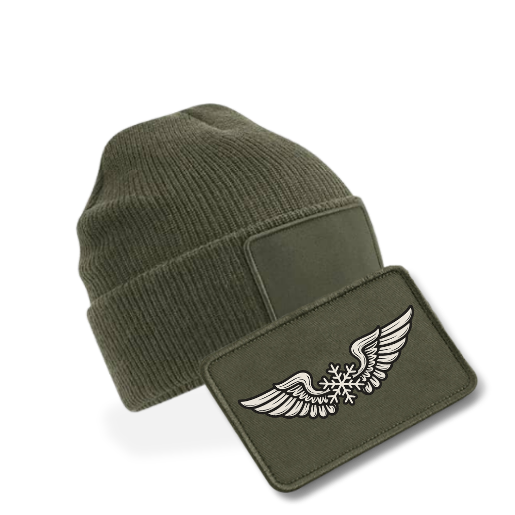 Bundle - Beanie mit XMAS Patch - oliv