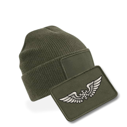 Bundle - Beanie mit XMAS Patch - oliv