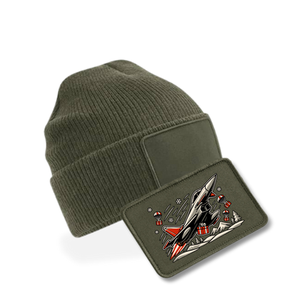 Bundle - Beanie mit XMAS Patch - oliv