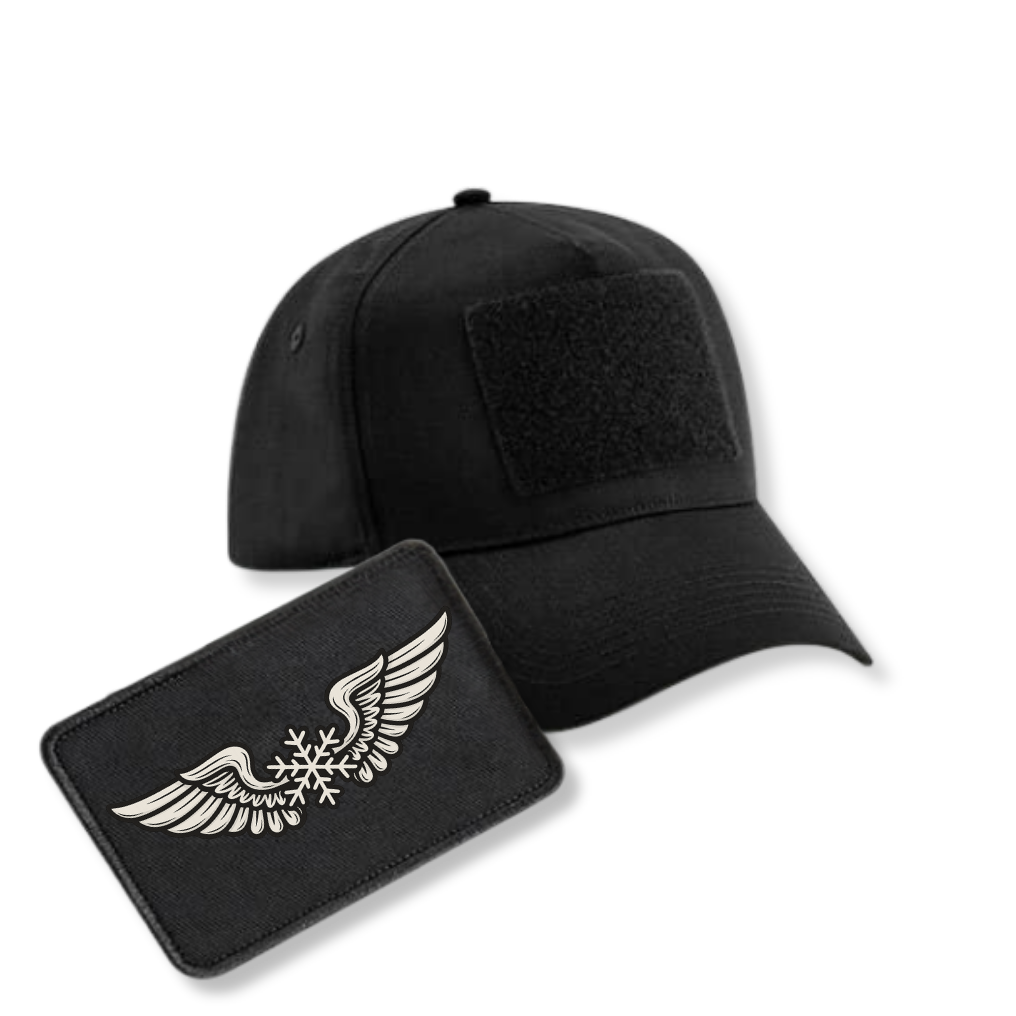 Bundle - 5 Panel Cap mit XMAS Patch - schwarz
