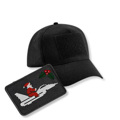 Bundle - 5 Panel Cap mit XMAS Patch - schwarz