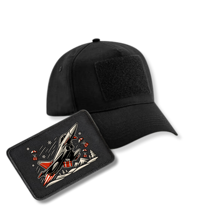 Bundle - 5 Panel Cap mit XMAS Patch - schwarz