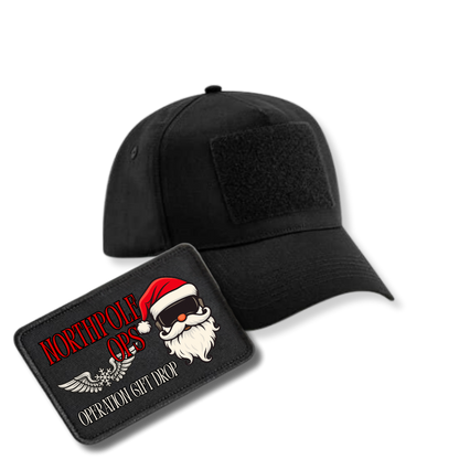 Bundle - 5 Panel Cap mit XMAS Patch - schwarz