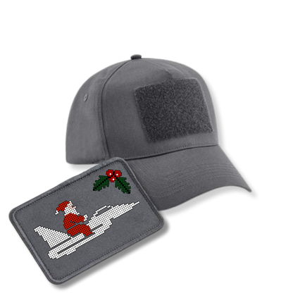 Bundle - 5 Panel Cap mit XMAS Patch - grau
