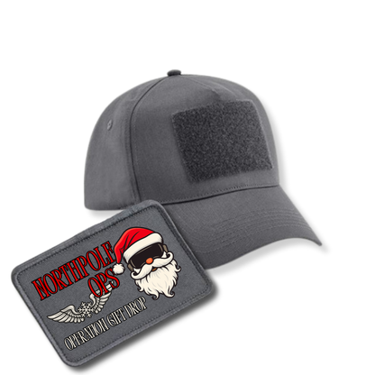 Bundle - 5 Panel Cap mit XMAS Patch - grau