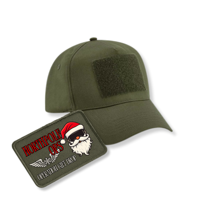 Bundle - 5 Panel Cap mit XMAS Patch - oliv