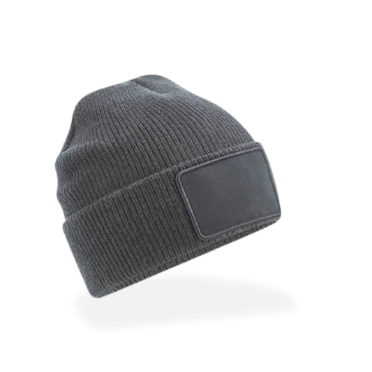 Beanie mit Patchfläche - Unisex