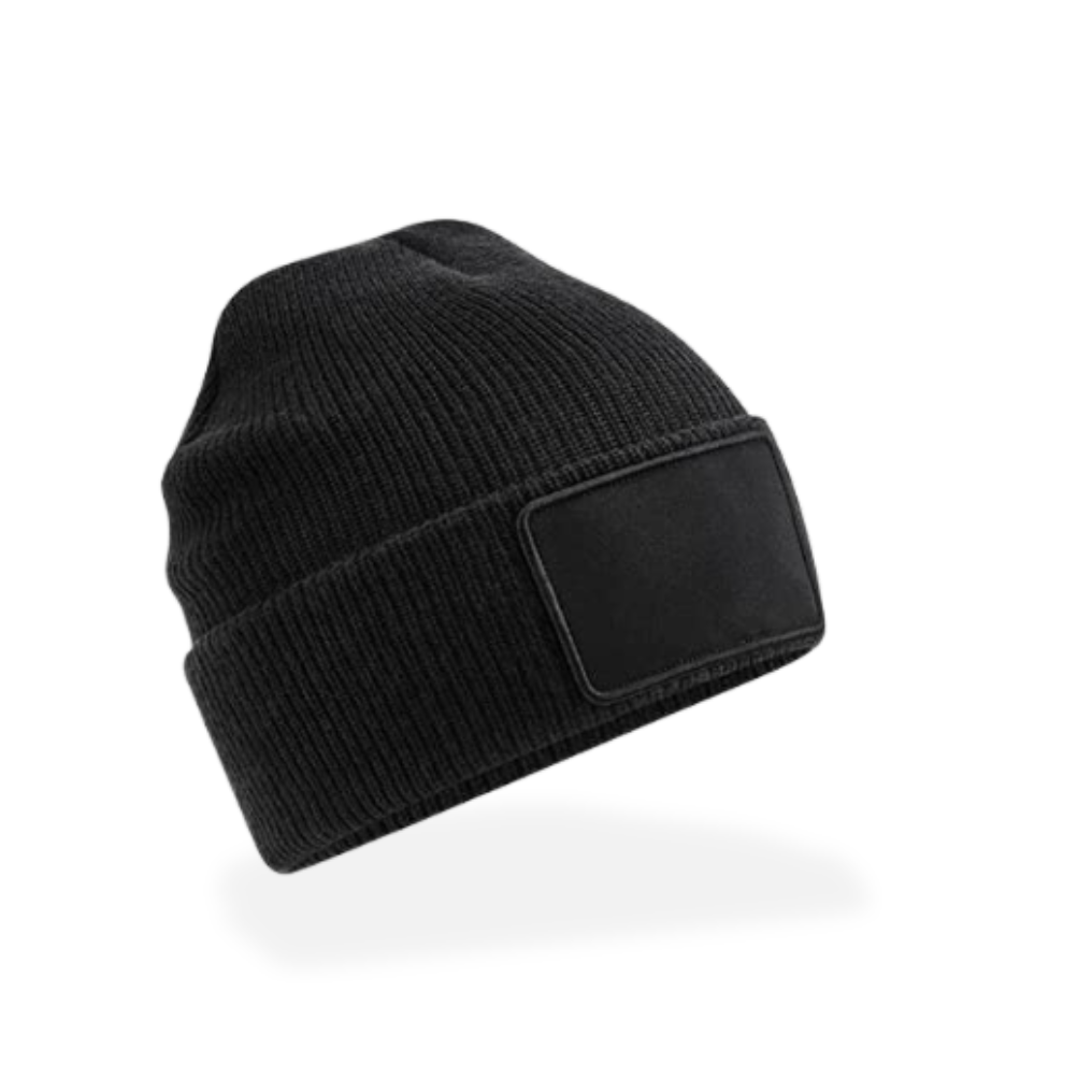Beanie mit Patchfläche - Unisex