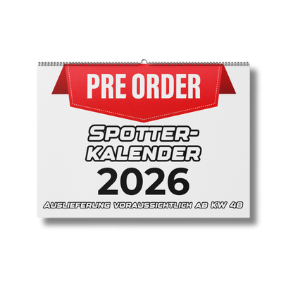 ❗PRE-ORDER Spotter-Kalender 2026 - Auslieferung voraussichtlich ab KW 48