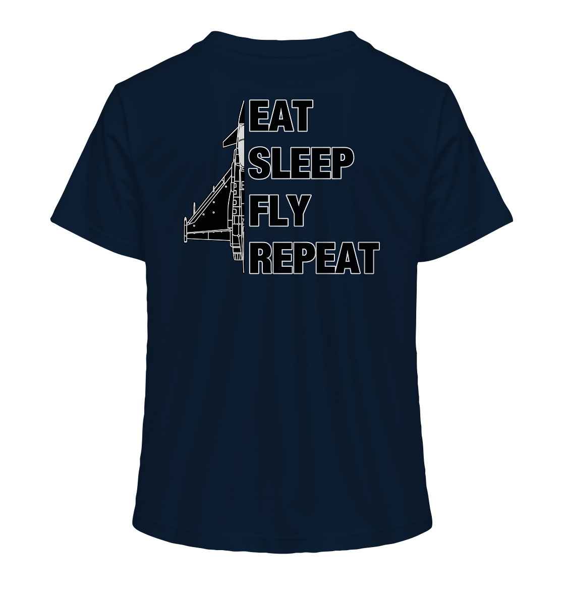 EAT SLEEP FLY REPEAT - Eurofighter - Ladies Organic Shirt