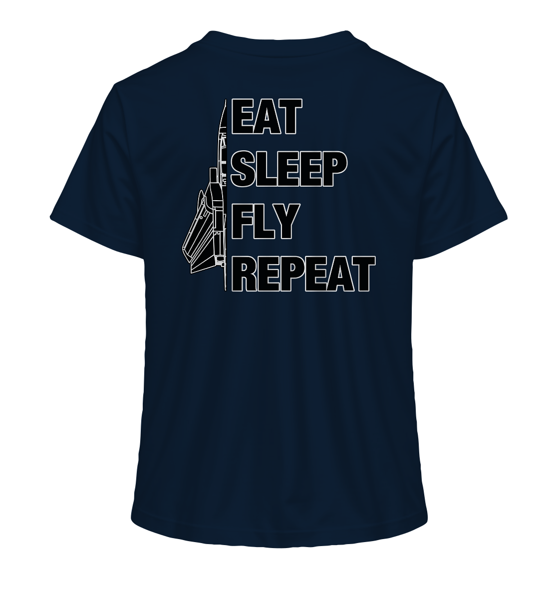 EAT SLEEP FLY REPEAT - Tornado - Ladies Organic Shirt