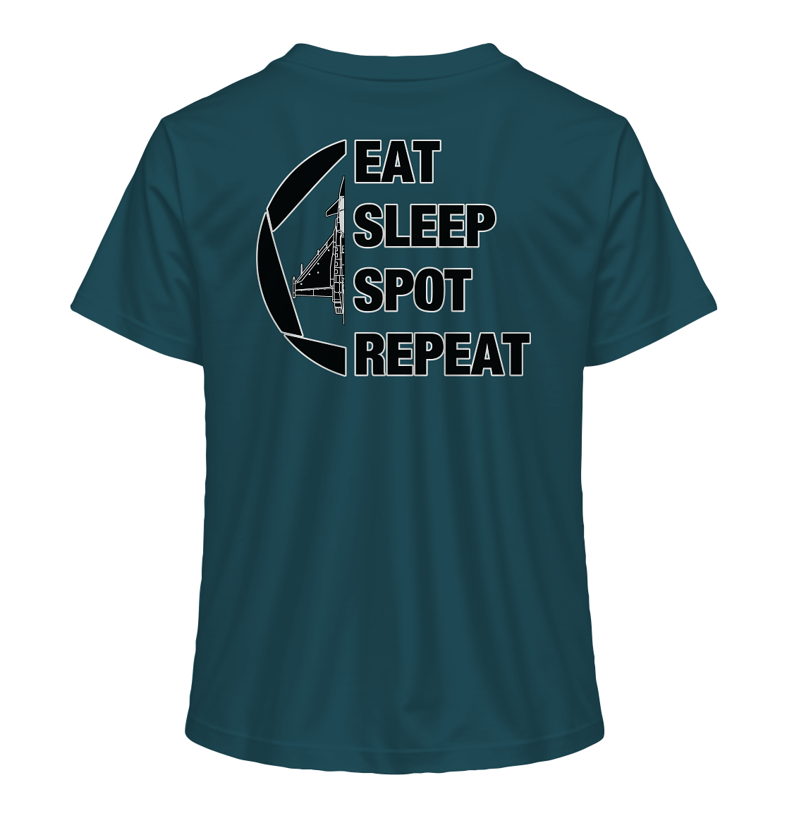 EAT SLEEPT SPOT REPEAT - Eurofighter - Ladies Organic Shirt