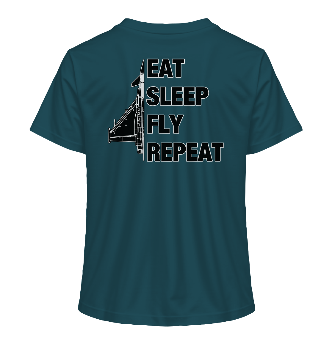 EAT SLEEP FLY REPEAT - Eurofighter - Ladies Organic Shirt