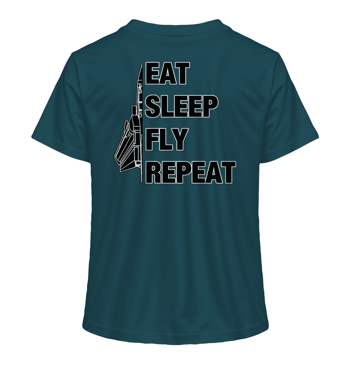 EAT SLEEP FLY REPEAT - Tornado - Ladies Organic Shirt