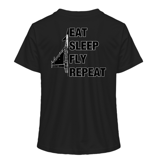 EAT SLEEP FLY REPEAT - Eurofighter - Ladies Organic Shirt