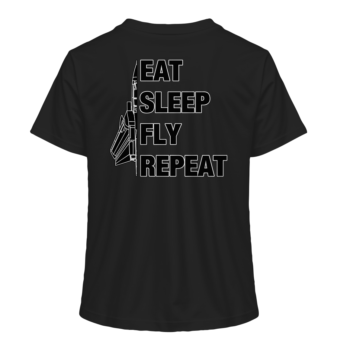 EAT SLEEP FLY REPEAT - Tornado - Ladies Organic Shirt