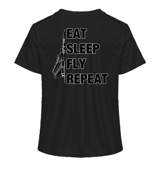 EAT SLEEP FLY REPEAT - Tornado - Ladies Organic Shirt