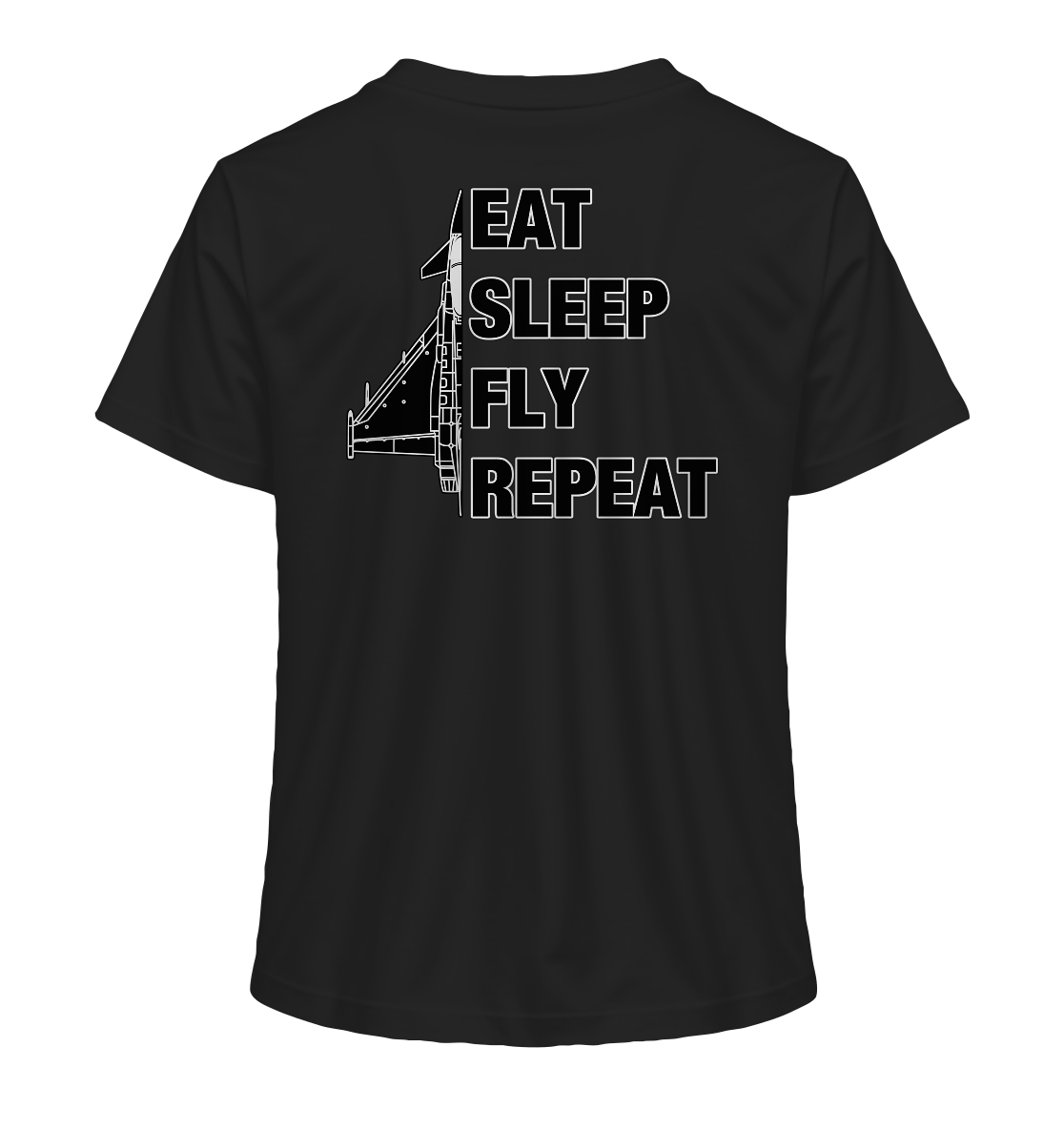 EAT SLEEP FLY REPEAT - Eurofighter - Ladies Organic Shirt