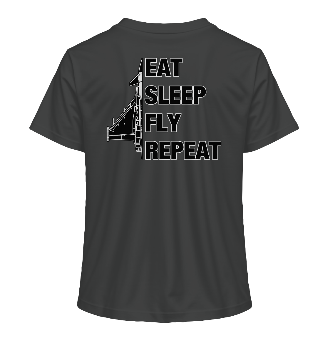 EAT SLEEP FLY REPEAT - Eurofighter - Ladies Organic Shirt