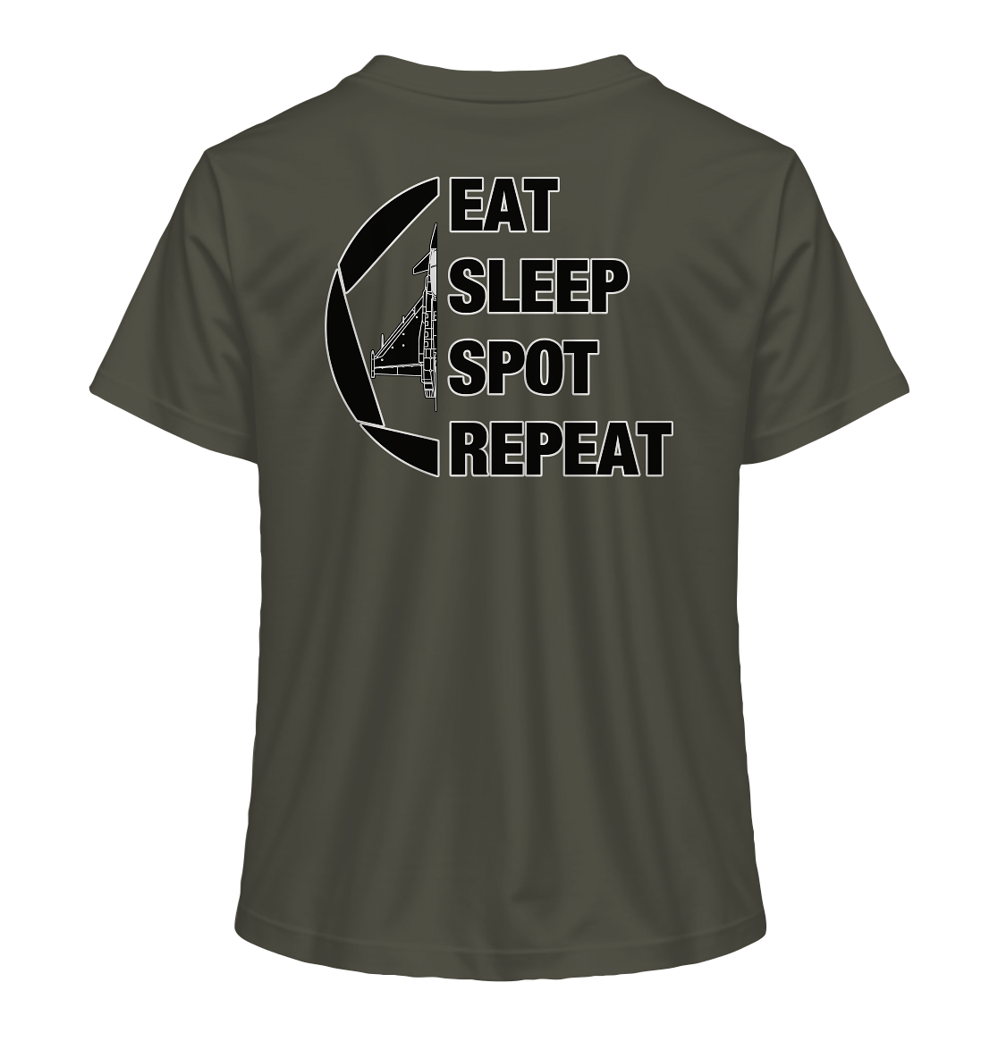 EAT SLEEPT SPOT REPEAT - Eurofighter - Ladies Organic Shirt