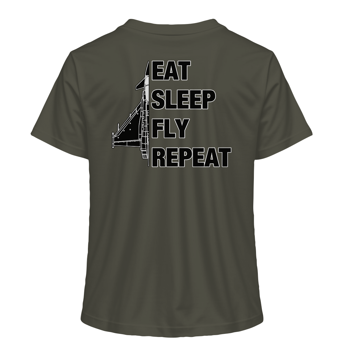 EAT SLEEP FLY REPEAT - Eurofighter - Ladies Organic Shirt