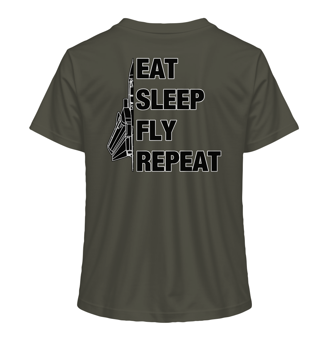 EAT SLEEP FLY REPEAT - Tornado - Ladies Organic Shirt