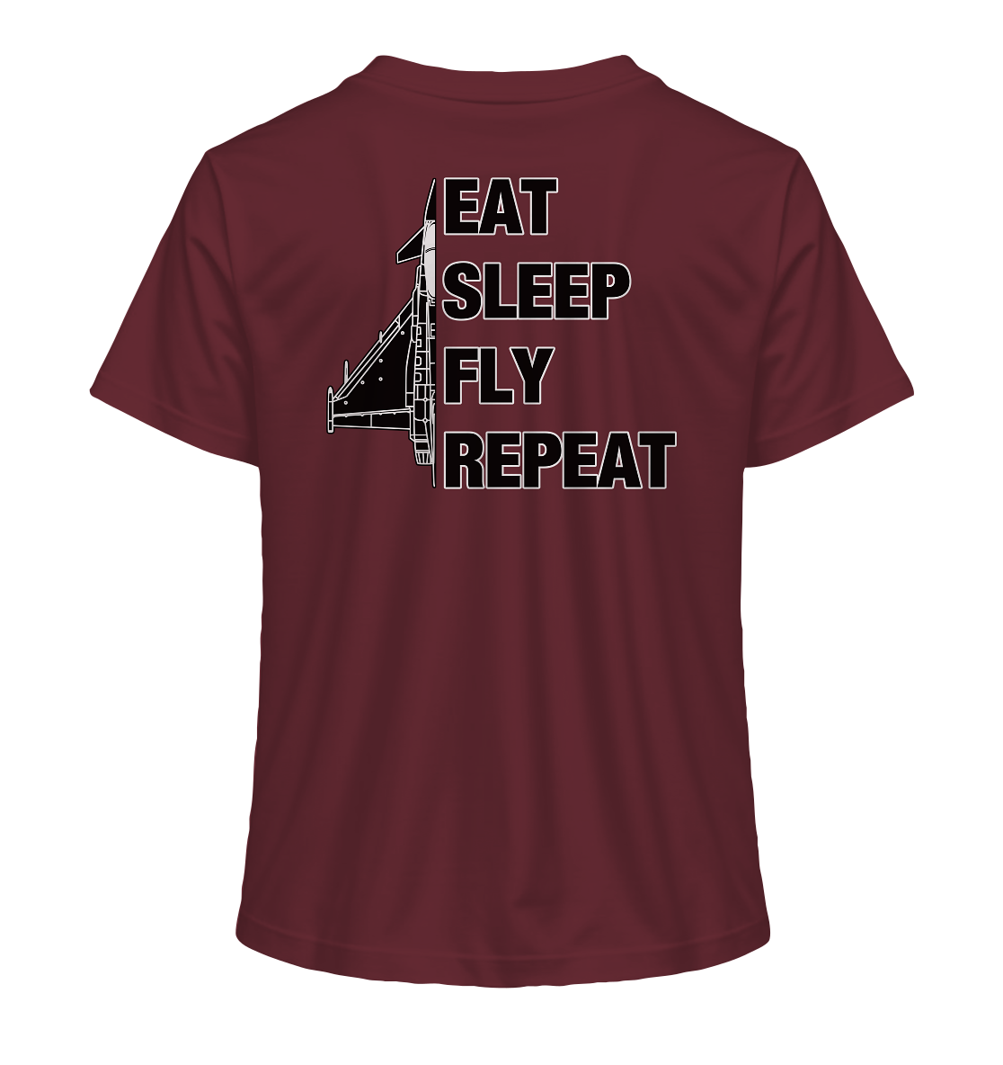 EAT SLEEP FLY REPEAT - Eurofighter - Ladies Organic Shirt