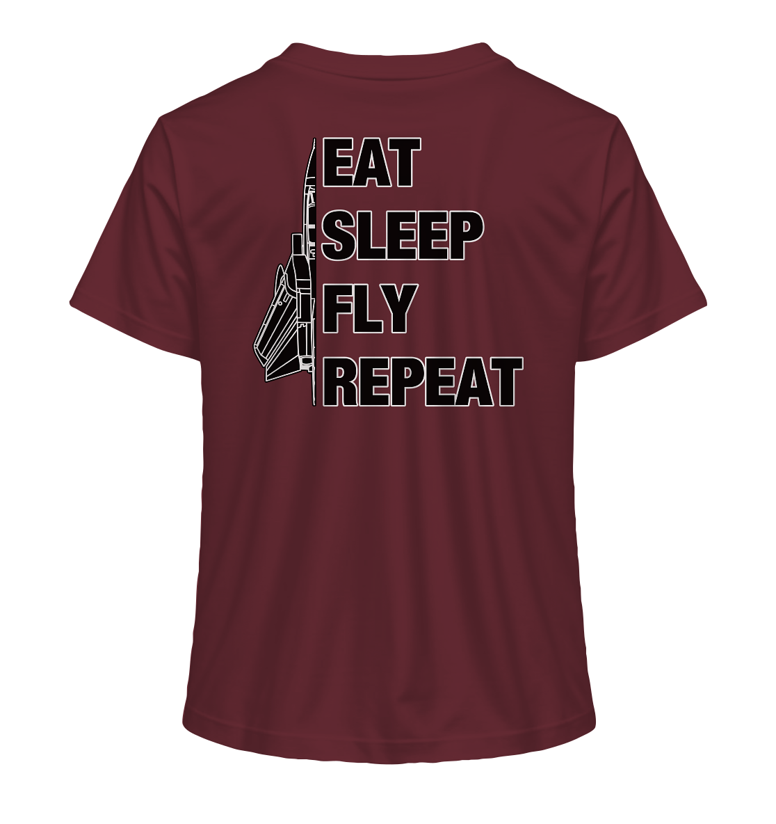 EAT SLEEP FLY REPEAT - Tornado - Ladies Organic Shirt