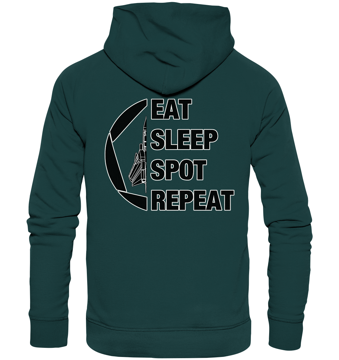 EAT SLEEP SPOT REPEAT - Tornado - Organic Hoodie