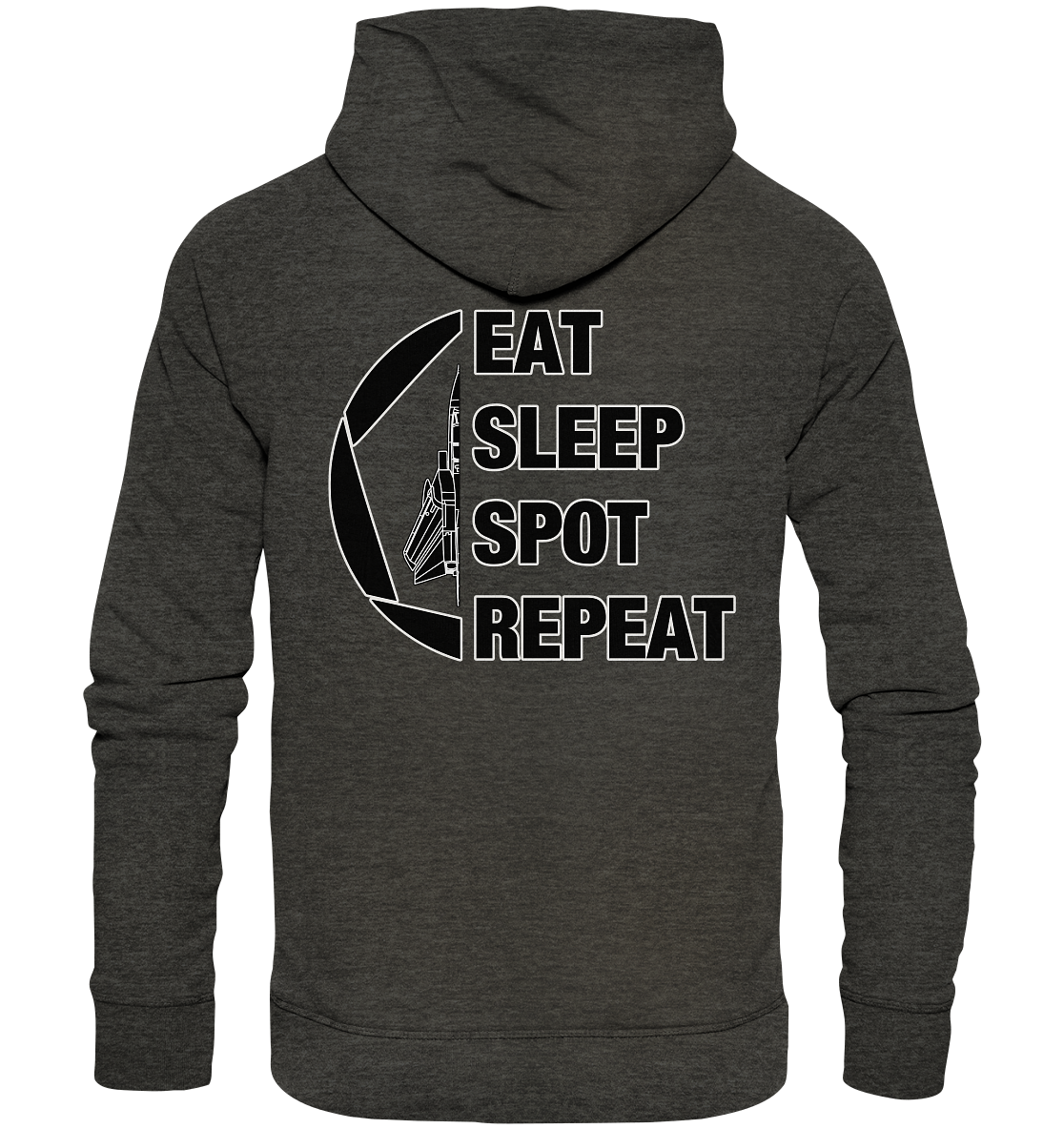 EAT SLEEP SPOT REPEAT - Tornado - Organic Hoodie