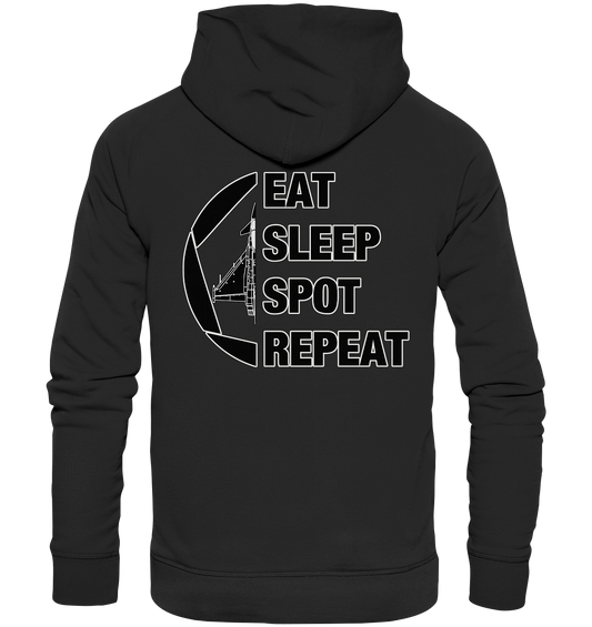 EAT SLEEPT SPOT REPEAT - Eurofighter - Organic Hoodie