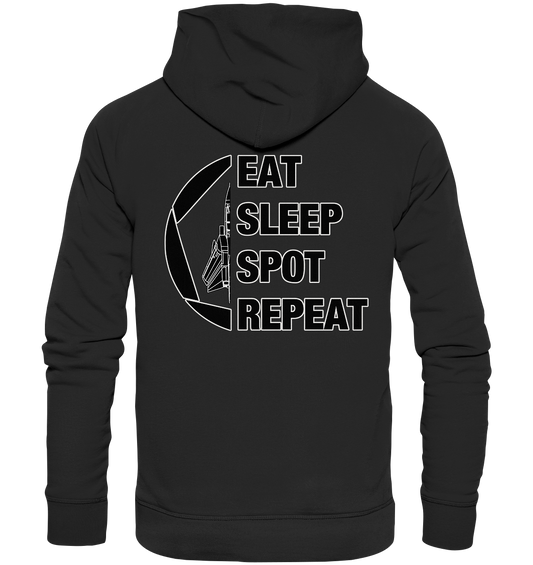 EAT SLEEP SPOT REPEAT - Tornado - Organic Hoodie