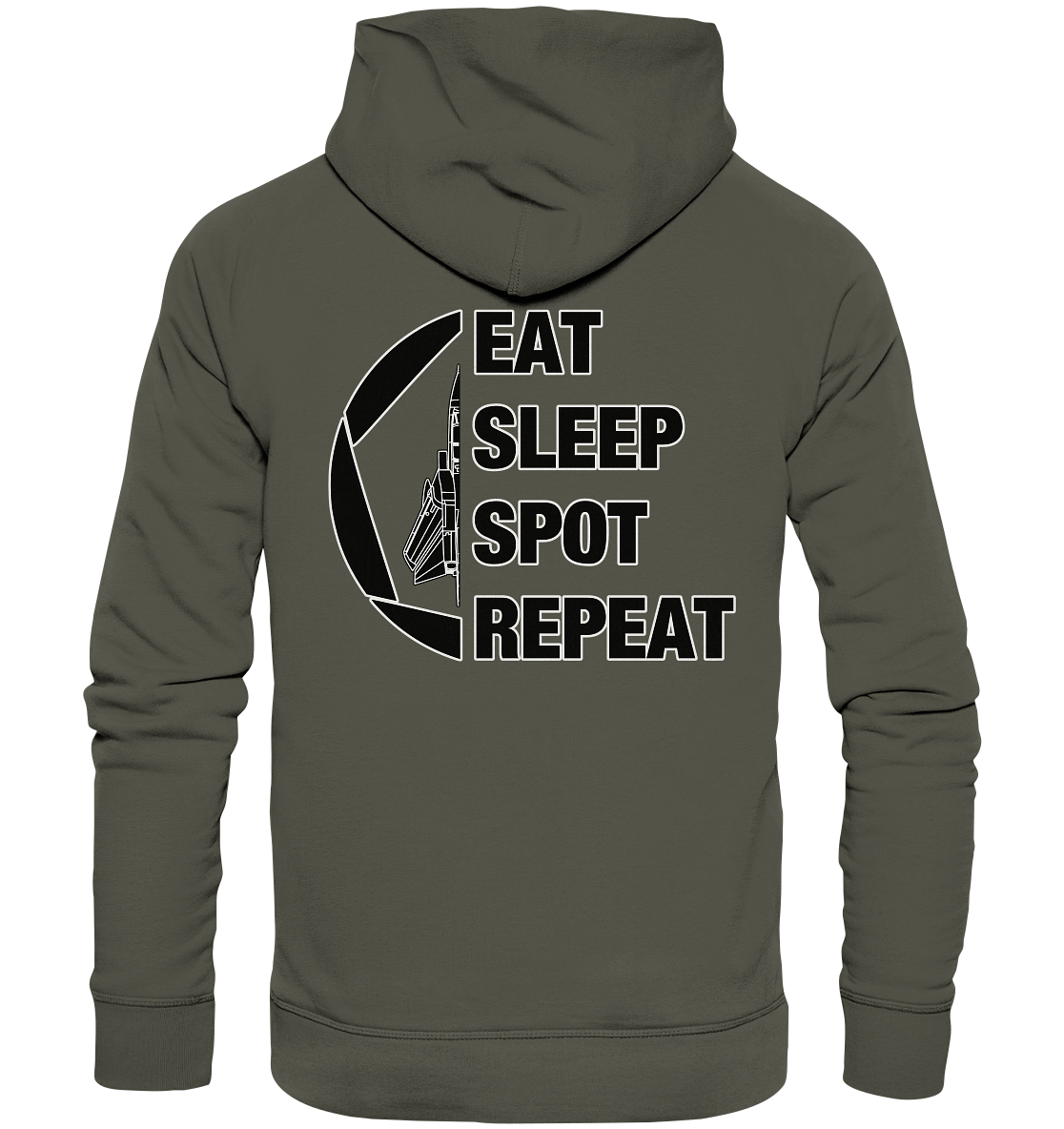 EAT SLEEP SPOT REPEAT - Tornado - Organic Hoodie