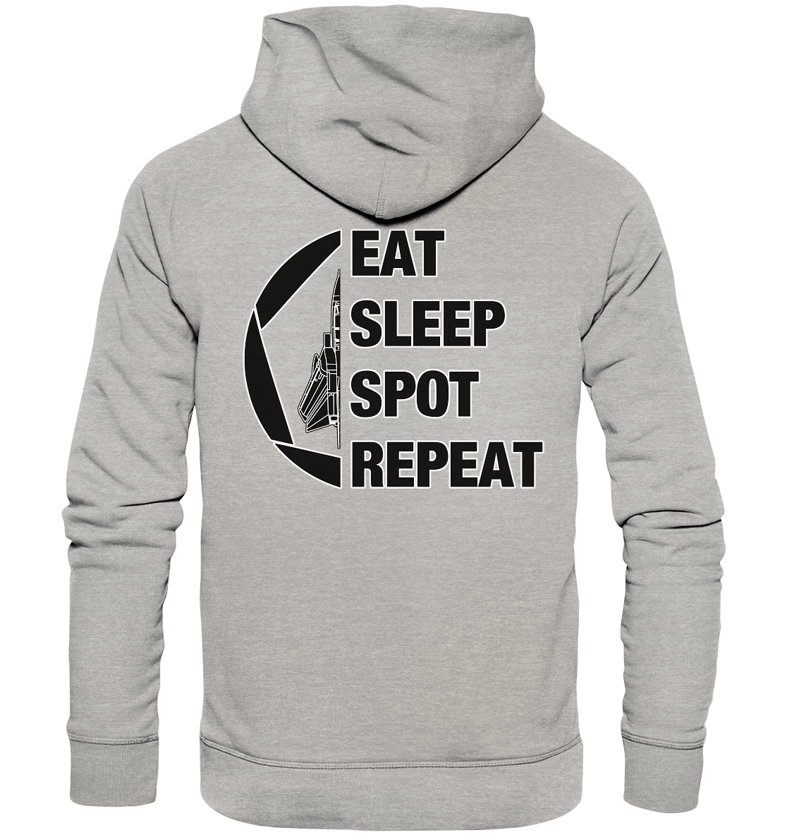 EAT SLEEP SPOT REPEAT - Tornado - Organic Hoodie