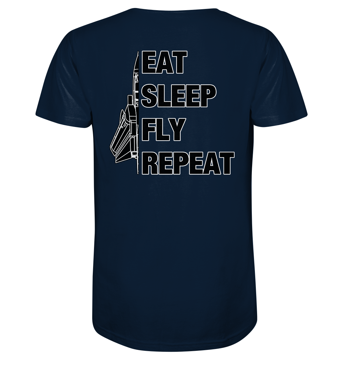 EAT SLEEP FLY REPEAT - Tornado - Organic Shirt