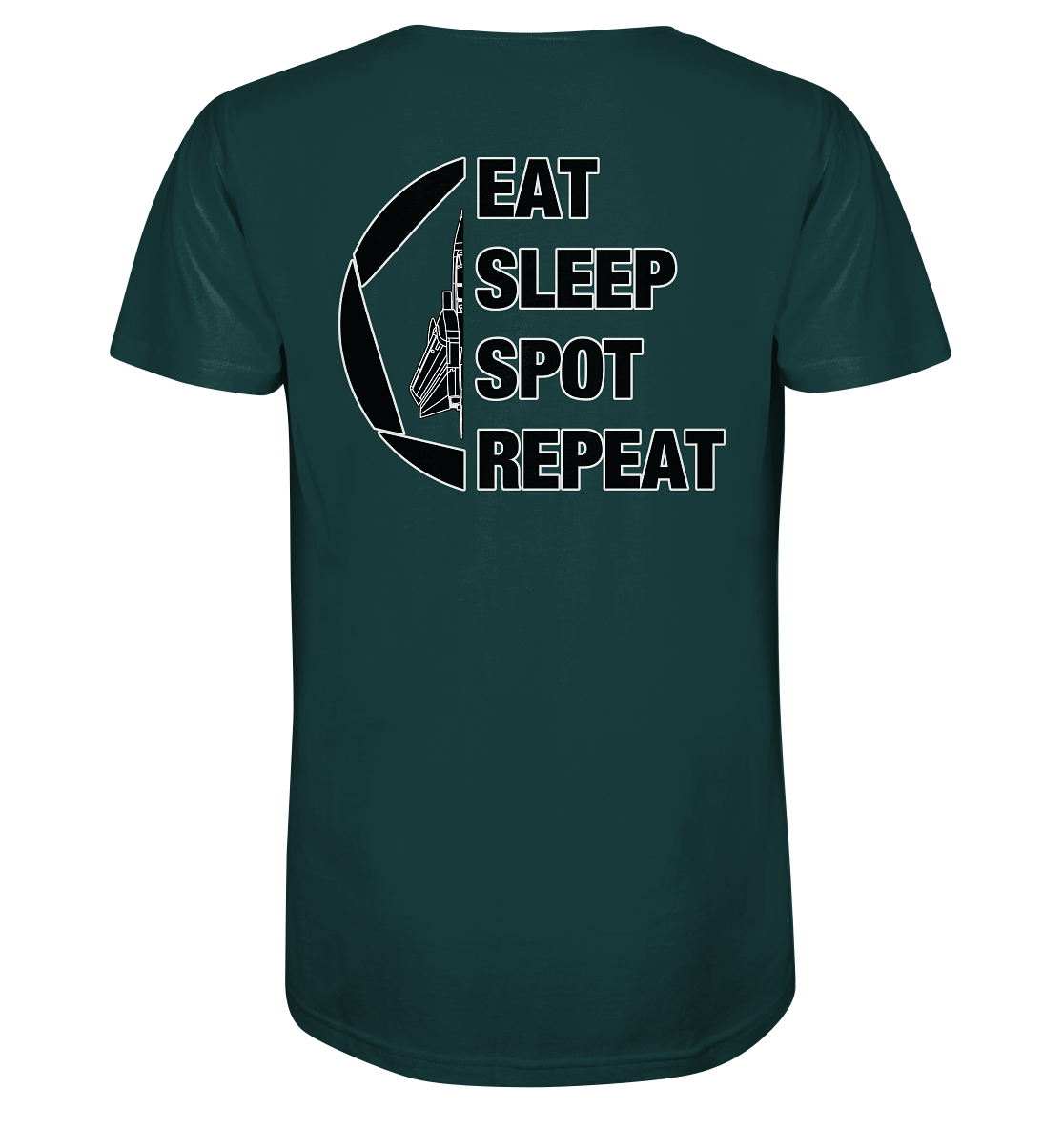 EAT SLEEP SPOT REPEAT - Tornado - Organic Shirt