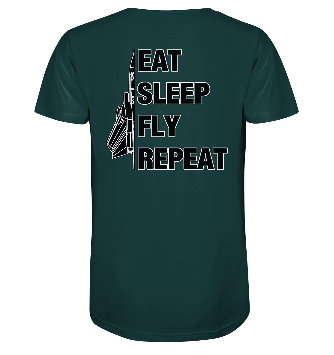 EAT SLEEP FLY REPEAT - Tornado - Organic Shirt