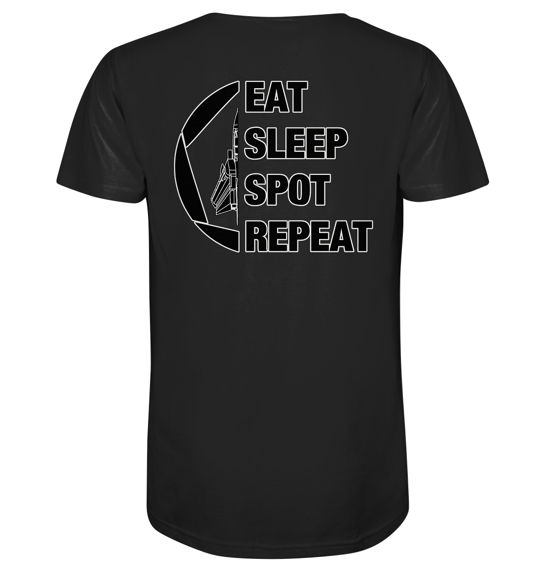 EAT SLEEP SPOT REPEAT - Tornado - Organic Shirt