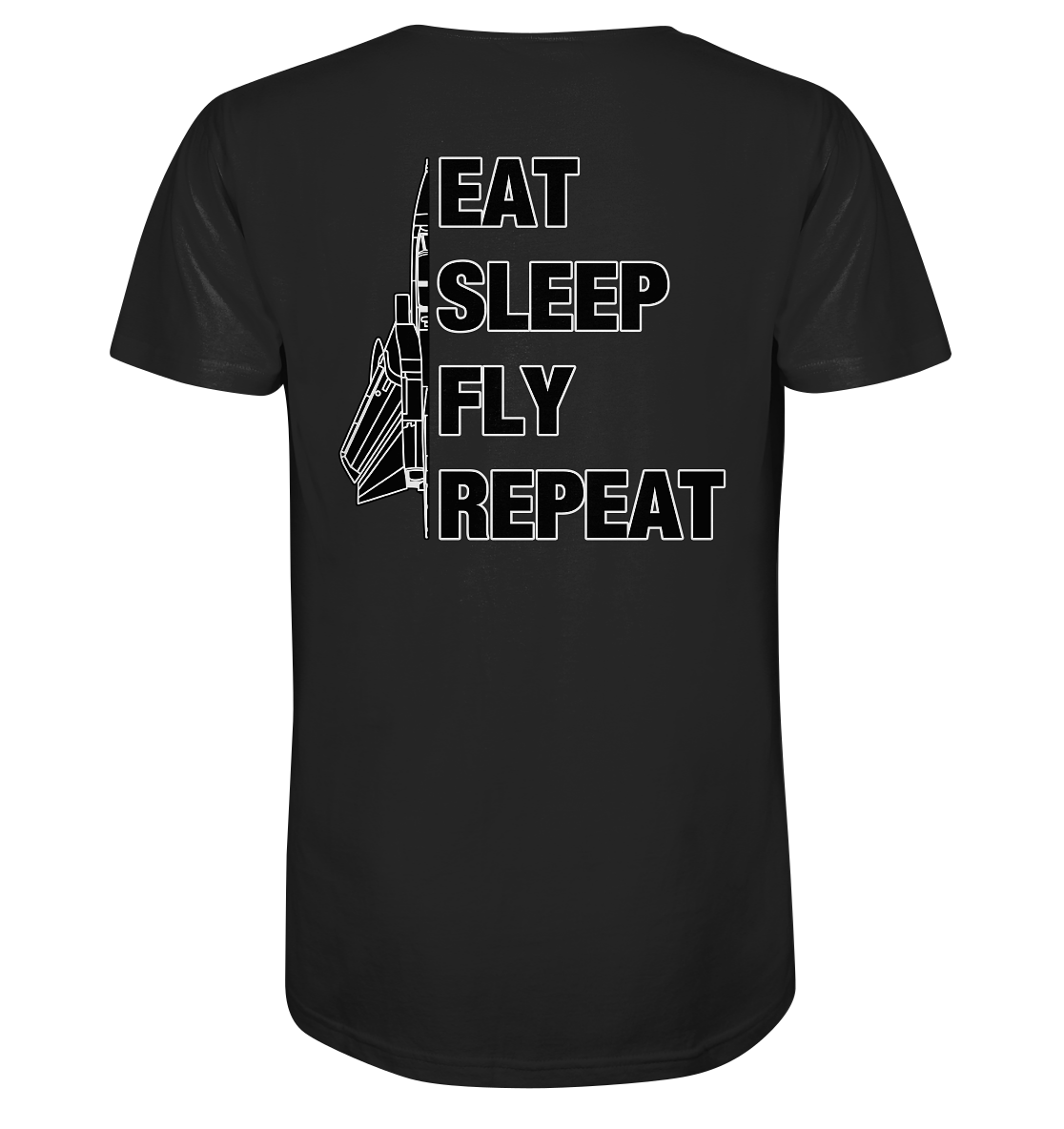 EAT SLEEP FLY REPEAT - Tornado - Organic Shirt