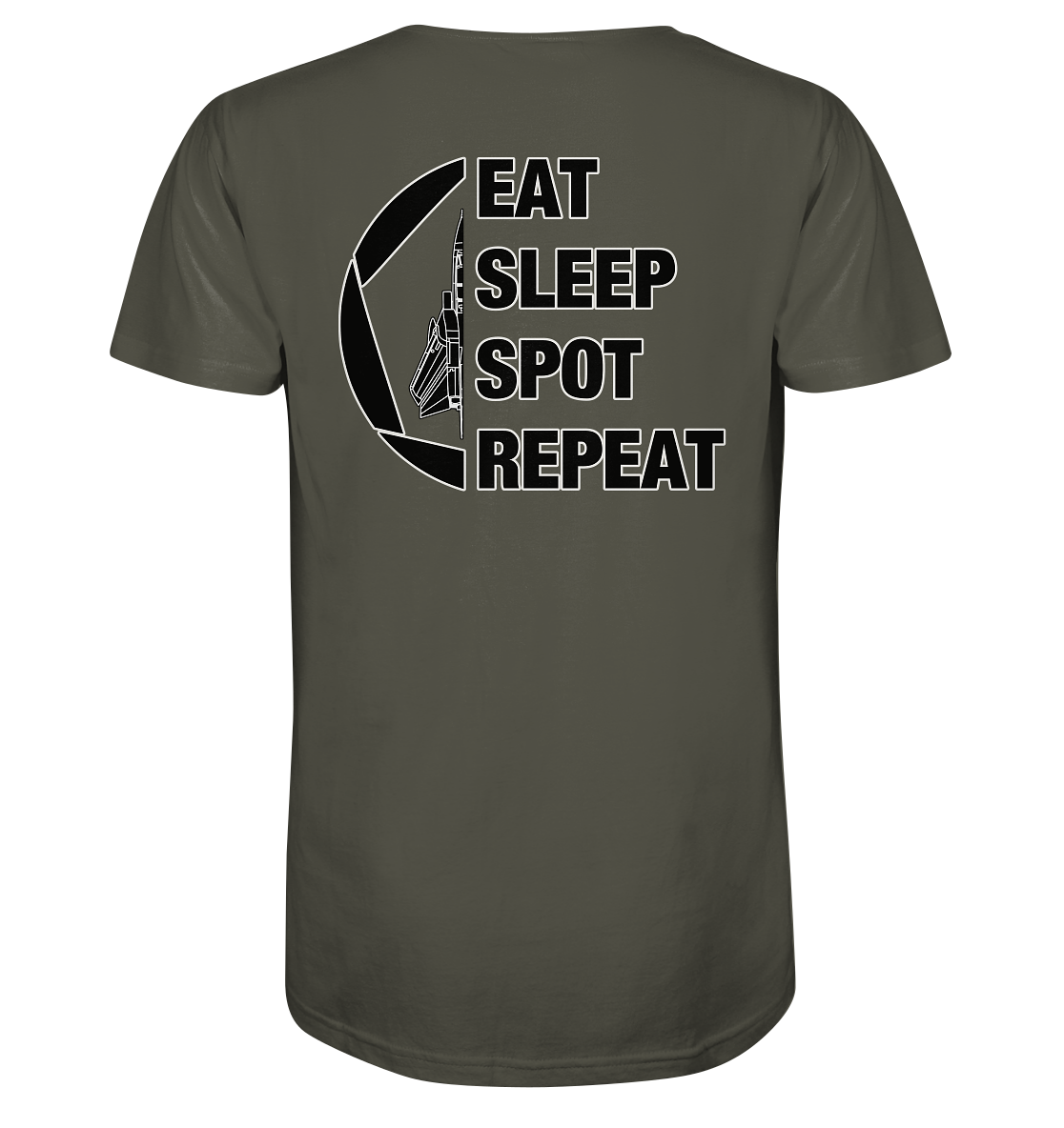 EAT SLEEP SPOT REPEAT - Tornado - Organic Shirt